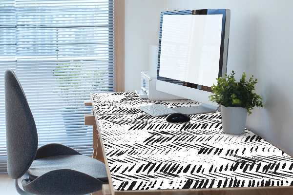 Sous-main bureau Tirets dans Herringbone