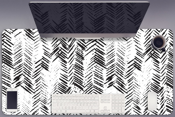 Sous-main bureau Tirets dans Herringbone