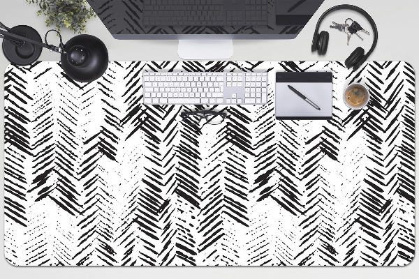 Sous-main bureau Tirets dans Herringbone