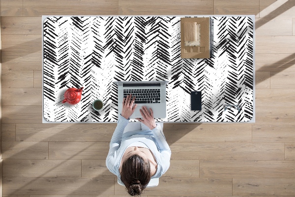 Sous-main bureau Tirets dans Herringbone