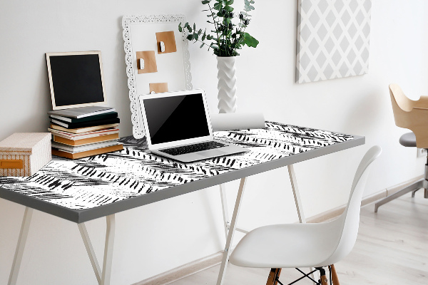 Sous-main bureau Tirets dans Herringbone