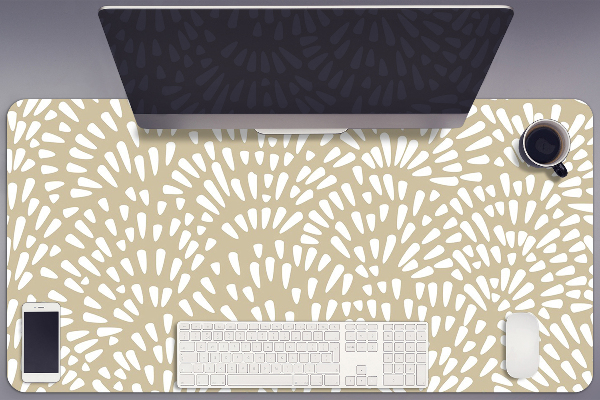 Tapis de bureau Beige larmes boho
