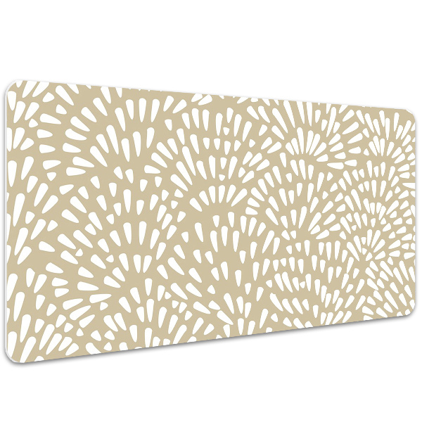 Tapis de bureau Beige larmes boho