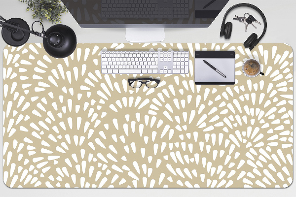 Tapis de bureau Beige larmes boho