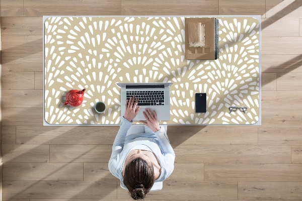 Tapis de bureau Beige larmes boho