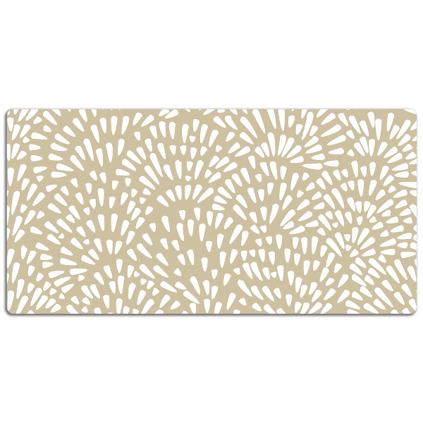 Tapis de bureau Beige larmes boho