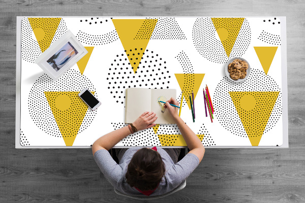 Tapis de bureau Roues et triangles