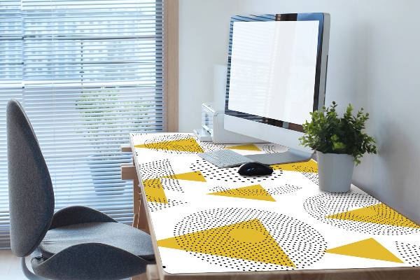 Tapis de bureau Roues et triangles