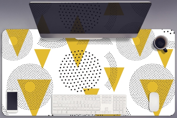 Tapis de bureau Roues et triangles