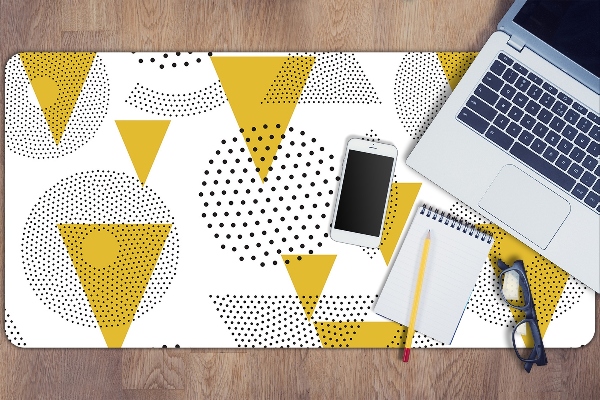 Tapis de bureau Roues et triangles