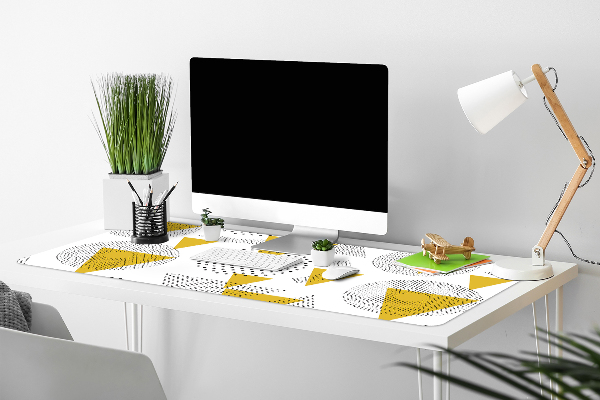 Tapis de bureau Roues et triangles