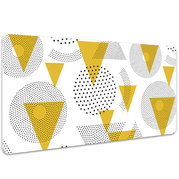 Tapis de bureau Roues et triangles