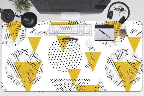 Tapis de bureau Roues et triangles