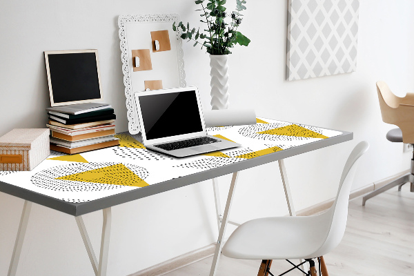 Tapis de bureau Roues et triangles