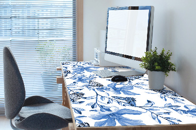 Tapis de bureau Fleurs bleues