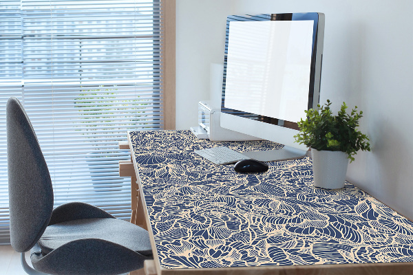 Tapis de bureau Fleur bleue