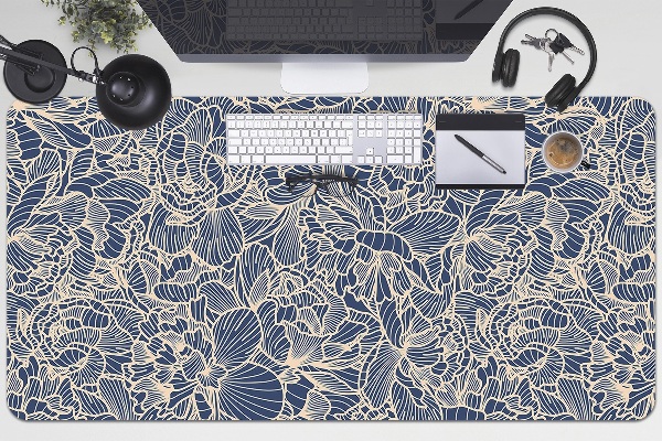 Tapis de bureau Fleur bleue