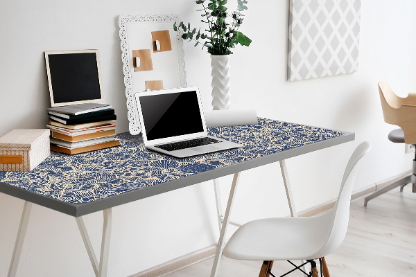 Tapis de bureau Fleur bleue