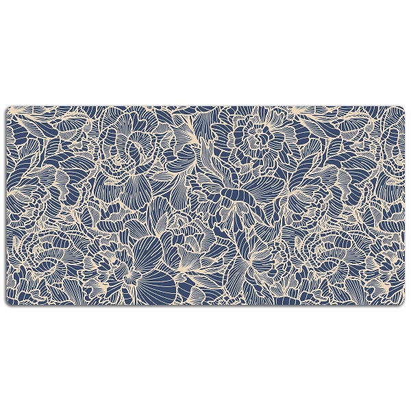Tapis de bureau Fleur bleue