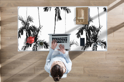 Sous-main bureau Palmier noir et blanc