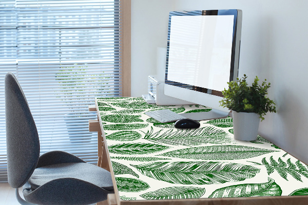 Sous-main bureau Feuilles de palmier
