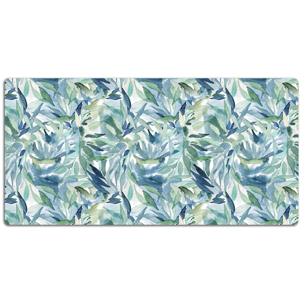 Sous-main bureau Feuilles pastel