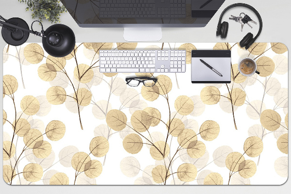 Sous-main bureau Brindilles avec feuilles