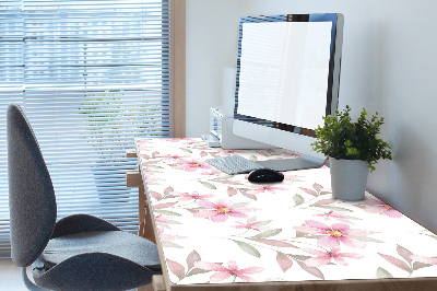 Sous main de bureau Fleurs roses