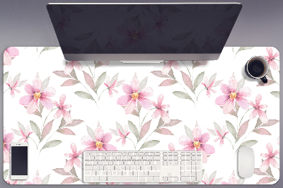 Sous main de bureau Fleurs roses