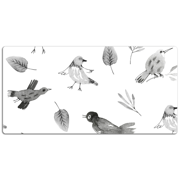 Sous-main bureau Oiseaux dessinés