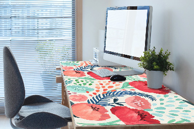 Sous main de bureau Coquelicots