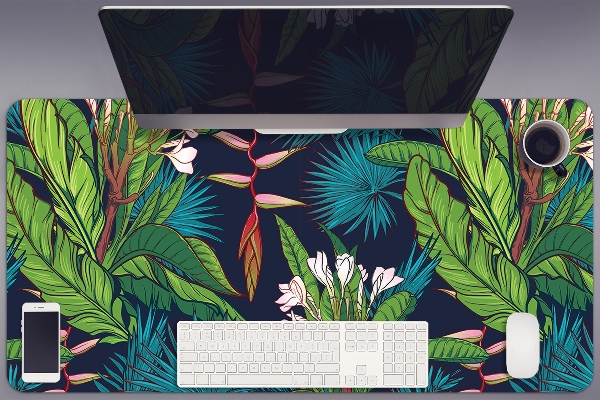 Sous-main bureau Jungle exotique