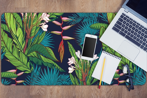 Sous-main bureau Jungle exotique