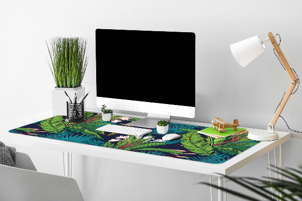 Sous-main bureau Jungle exotique