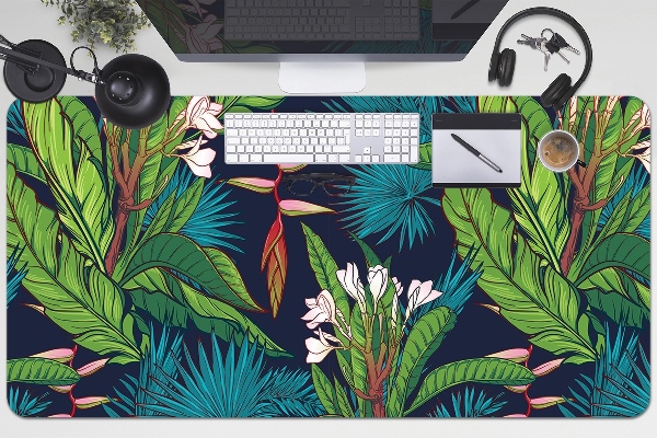 Sous-main bureau Jungle exotique