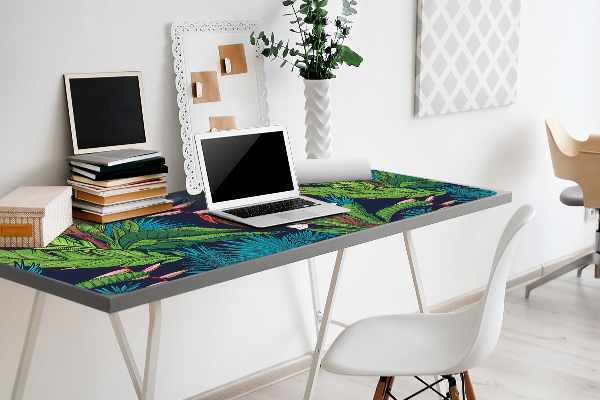 Sous-main bureau Jungle exotique