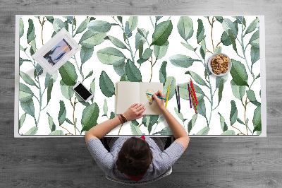 Sous-main bureau Feuilles d'eucalyptus