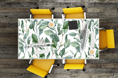 Sous-main bureau Feuilles d'eucalyptus