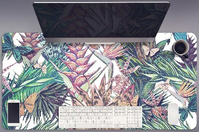 Tapis de bureau Fleurs et papillons