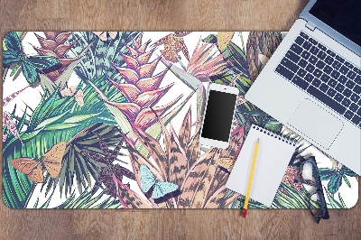 Tapis de bureau Fleurs et papillons