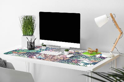 Tapis de bureau Fleurs et papillons