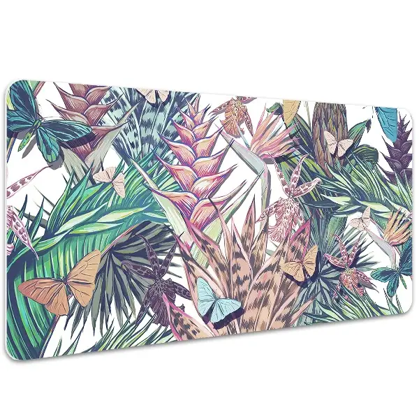 Tapis de bureau Fleurs et papillons