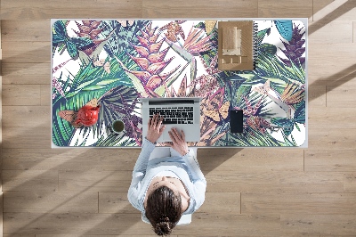 Tapis de bureau Fleurs et papillons