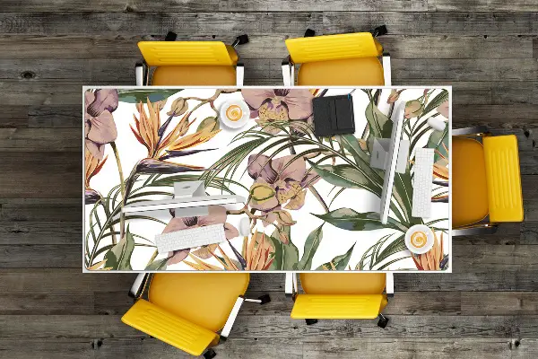 Protège bureau Feuilles botaniques