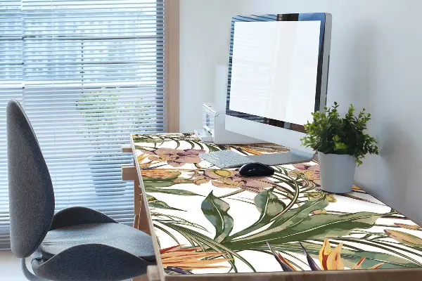 Protège bureau Feuilles botaniques