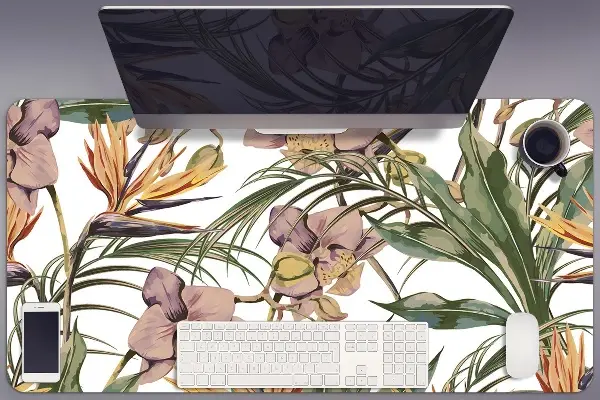 Protège bureau Feuilles botaniques