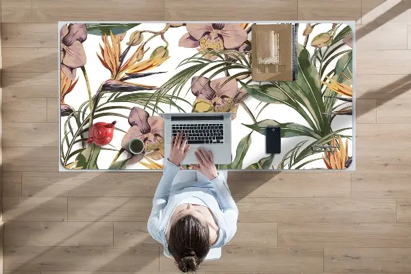 Protège bureau Feuilles botaniques