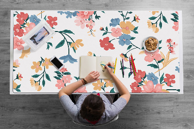 Tapis de bureau Fleurs colorées