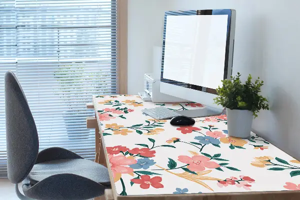Tapis de bureau Fleurs colorées
