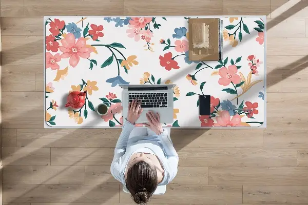 Tapis de bureau Fleurs colorées